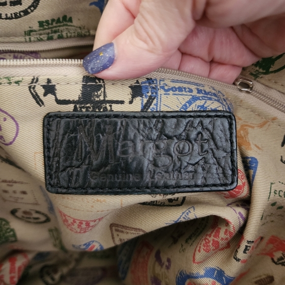 MARGOT CROCODILE PATTERN LEATHER HANDBAG/TOTE - Picture 10 of 11